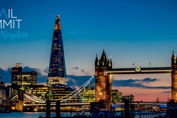 London Skyline with The Shard and Retail Summit UK logo